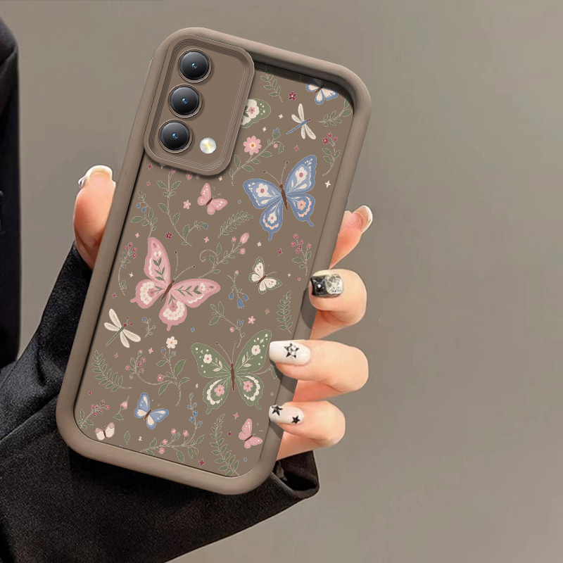 Realme C67 - Coque de téléphone à imprimé floral